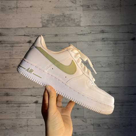 nike air force 1 sage groen|Nike Air Force green swoosh.